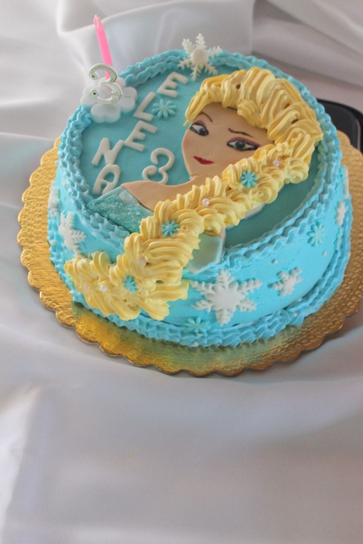 immagine post Elsa frozen torta